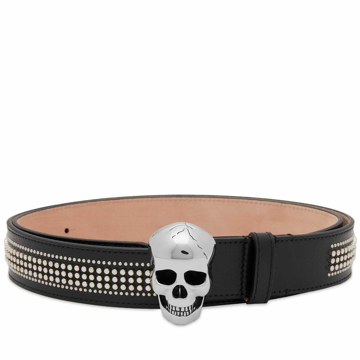 3d Skull Reversible Leather Belt