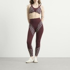 Marine Serre Women's Athleisure Yoga Legging in Deep Mahogany