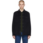 rag and bone Black Wool Jack Shirt Jacket