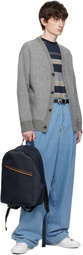 Paul Smith Navy 'Artist Stripe' Recycled Polyester Backpack