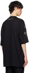 Balmain Black Signature Embroidered Chain T-Shirt