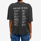 Anine Bing Women's Avi T-Shirt With Smiley Logo in Black