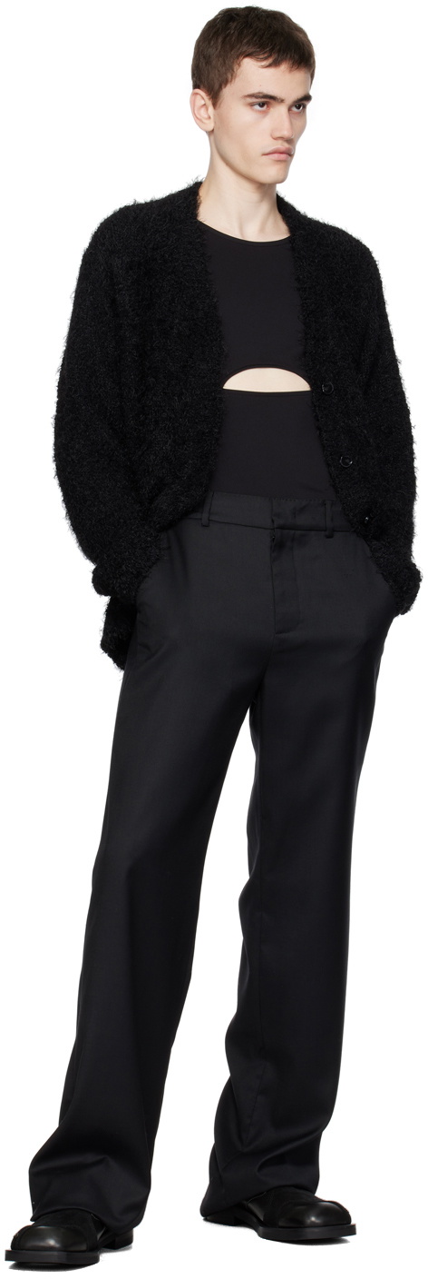 lesugiatelier Black Cutout Long Sleeve T-Shirt
