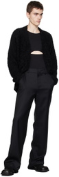 lesugiatelier Black Cutout Long Sleeve T-Shirt