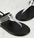 Isabel Marant Nya metallic leather thong sandals