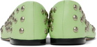 Gimaguas Green 'Bailarina' Studs Ballerina Flats
