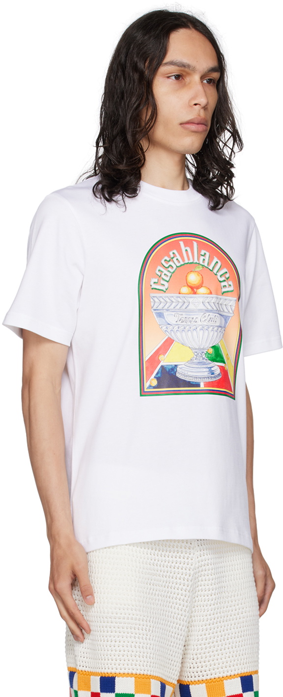 Casablanca White 'Terrain D'Orange' T-Shirt Casablanca