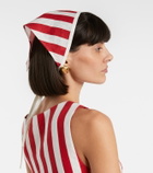 Posse Pamela striped linen head wrap