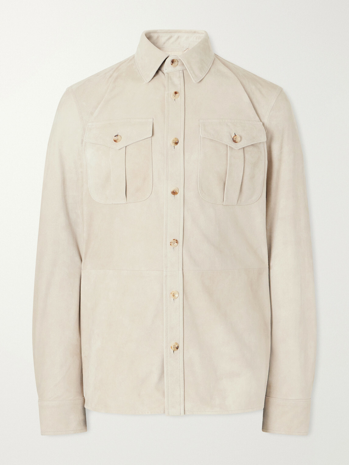 Ralph Lauren Purple label - Suede Overshirt - Neutrals