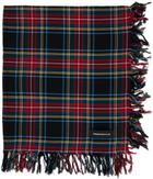 Undercover Black Check Scarf