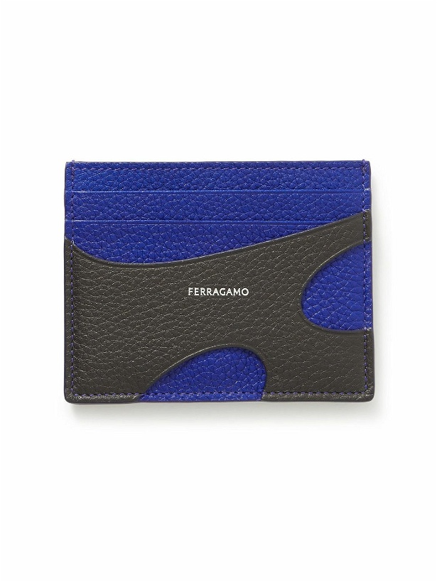 Photo: FERRAGAMO - Logo-Print Cutout Full-Grain Leather Cardholder