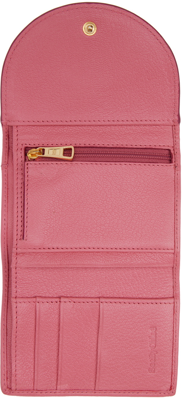 See by Chloé Pink Trifold Hana Wallet