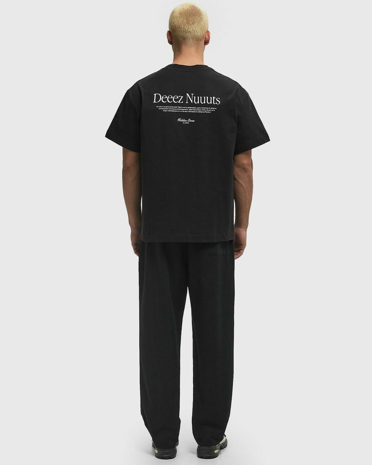 BSTN Brand Lyrics Tee Black Mens Shortsleefe