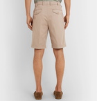 Brunello Cucinelli - Cotton-Blend Twill Shorts - Neutrals