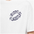 Flagstuff Men's Donut Logo T-Shirt in White