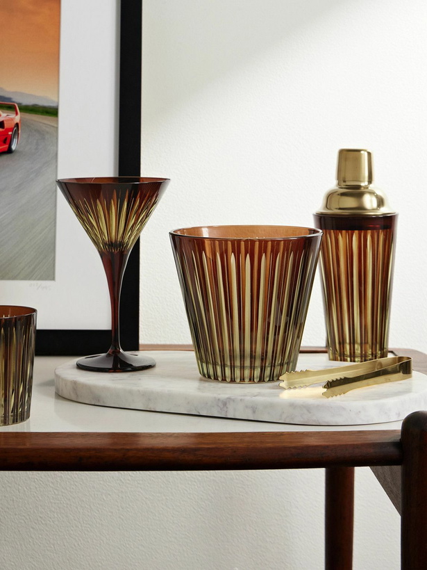 Photo: L'Objet - Prism Glass and Gold-Tone Ice Bucket