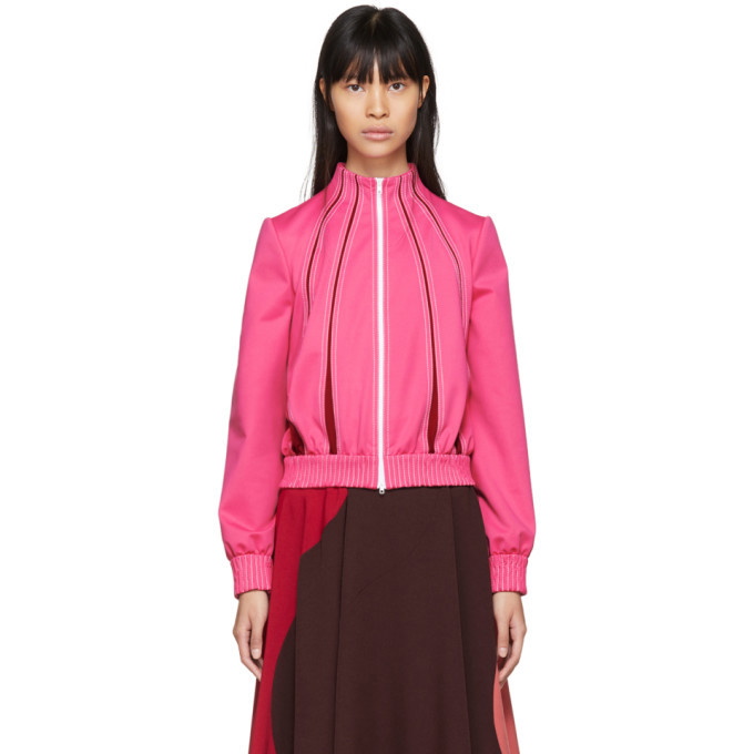 Photo: Valentino Pink and Red Panelled Track Jacket