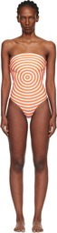 Jean Paul Gaultier White & Orange 'The Target' Bodysuit