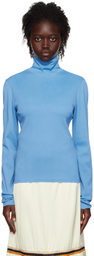 Bianca Saunders Blue Contour Turtleneck