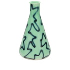 Frizbee Ceramics Erlenmeyer Jug in Green Pizza 