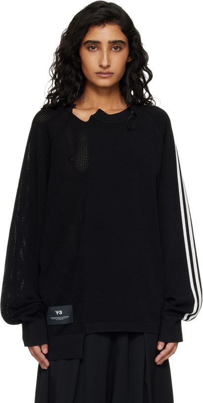Photo: Y-3 Black Logo Knit Sweater