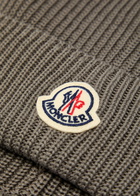 Moncler Logo-appliquéd Cotton Beanie - Grey - One Size