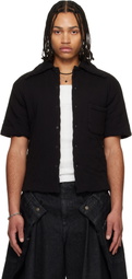 LU'U DAN Black Wadded Shift Shirt