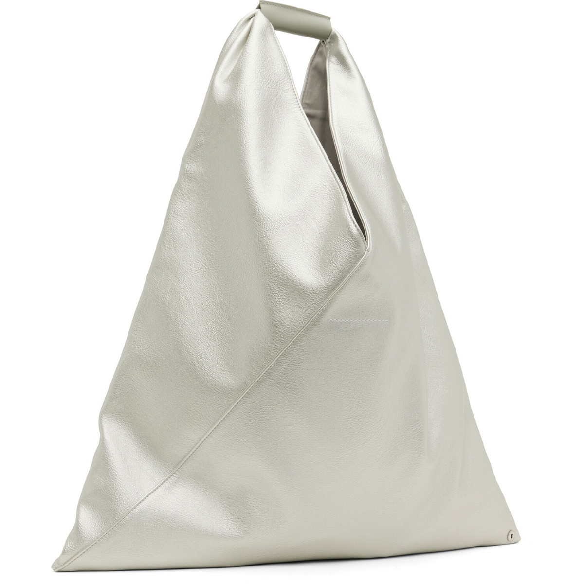 MM6 Maison Margiela Silver Classic Faux-Leather Tote