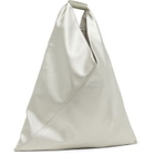MM6 Maison Margiela Silver Classic Faux-Leather Tote