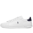 Polo Ralph Lauren Men's Heritage Court Sneakers in White/Navy