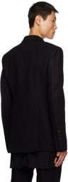 Rick Owens Black Soft Blazer