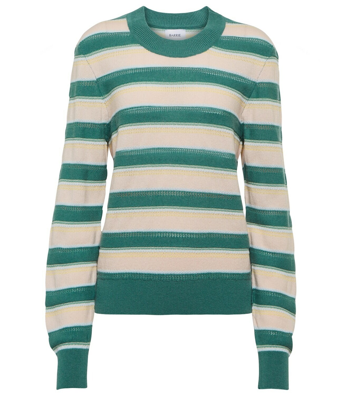 Photo: Barrie Striped cashmere and cotton sweater