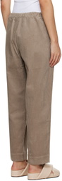 Deiji Studios Taupe 'The Drawcord' Lounge Pants