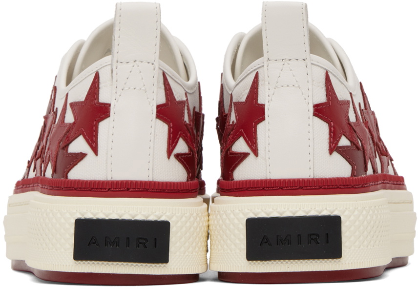 AMIRI White & Red Stars Court Low-Top Sneakers Amiri