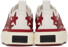 AMIRI White & Red Stars Court Low-Top Sneakers