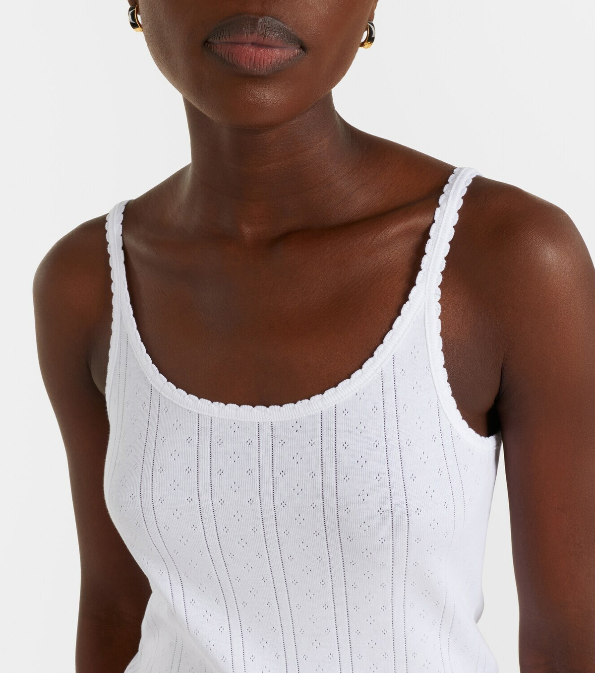 Róhe Pointelle cotton tank top