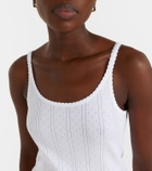 Róhe Pointelle cotton tank top