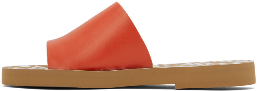 See by Chloé Orange Essie Slide Mules