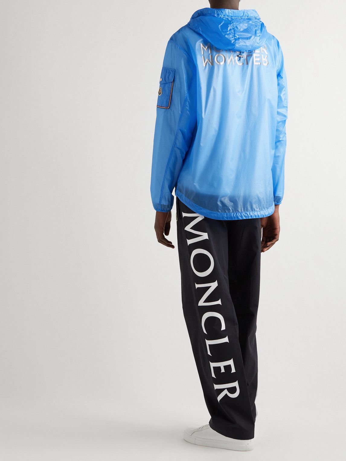 Moncler - Ebizo Logo-Print Nylon-Ripstop Hooded Jacket