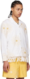 Bode White Soleil Shirt