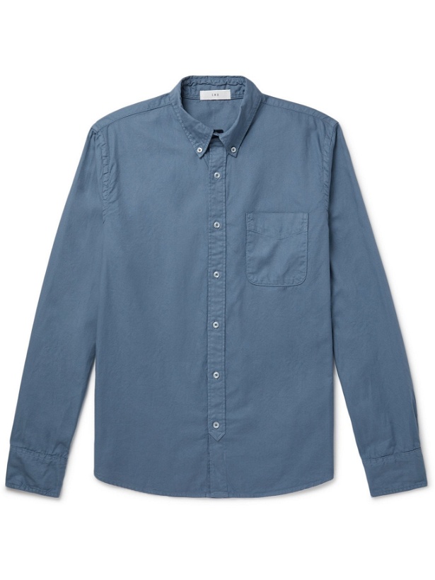 Photo: SAVE KHAKI UNITED - Garment-Dyed Button-Down Collar Cotton Oxford Shirt - Blue - XS