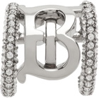 Burberry Silver Monogram Ear Cuff