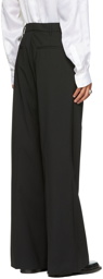 LU'U DAN Black 70's Bellbottom Trousers