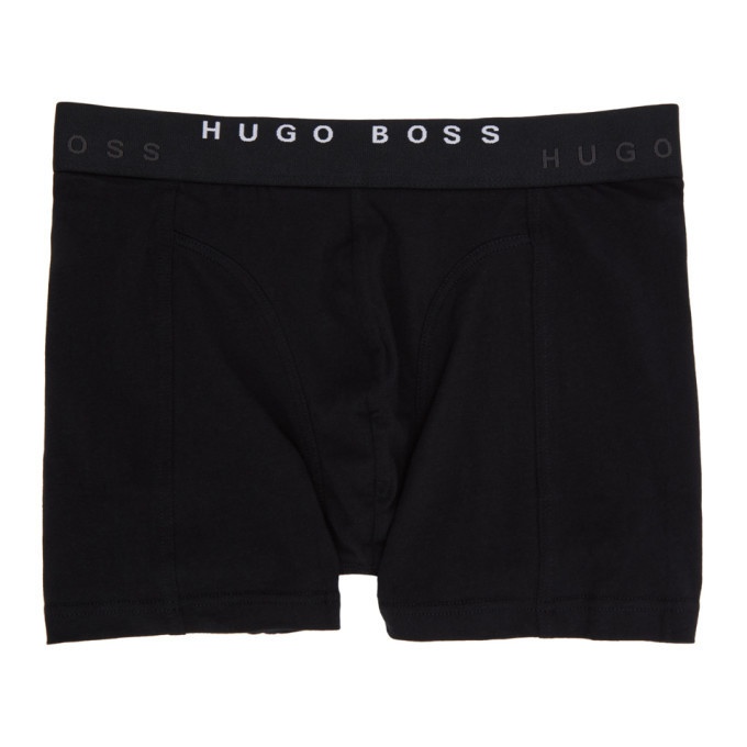 Photo: Boss Two-Pack Black and Blue Printed Boxers