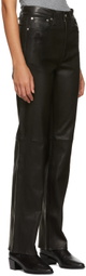 rag & bone Black Alex Leather Pants