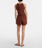 ViX Paula Hermanny Janet linen-blend shorts
