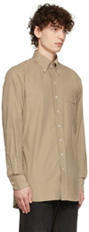Drake's Beige Corduroy Shirt