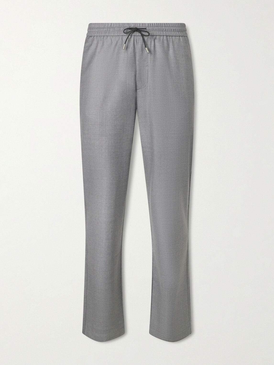 SEASE - Summer Mindset Straight-Leg Virgin Wool Drawstring Trousers - Gray