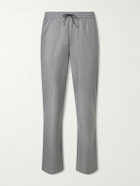 SEASE - Summer Mindset Straight-Leg Virgin Wool Drawstring Trousers - Gray