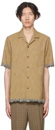 Nanushka Brown Fringed Shirt